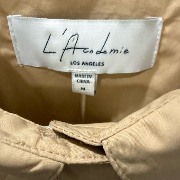 L’academie Keem Ruched Tan Mini Dress / Revolve / Medium - Picture 6 of 10